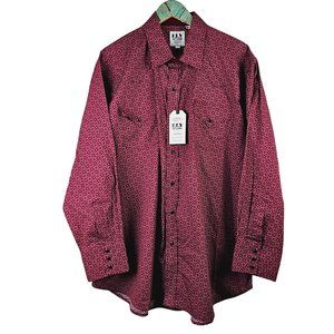 Ely Cattleman Long Sleeve Matte Snap Dress Shirt, XXL, NWT